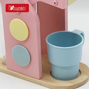 Play Kitchen Accessories Role Play Wooden Toys Coffee Set for Ages 3+ W10D844
